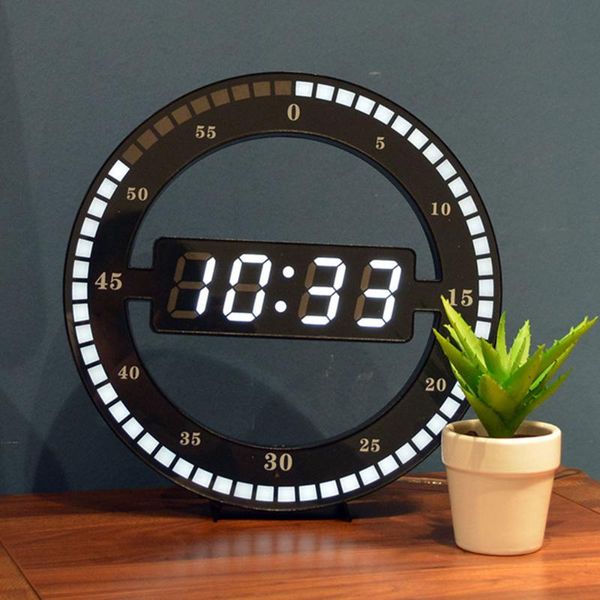 wall clocks creative mute hanging clock black circle automatically adjust brightness digital led display desktable
wall clocks creative mute hanging clock black circle automatically adjust brightness digital led display desktable