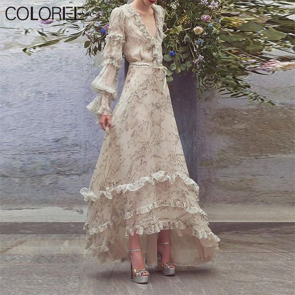 casual dresses runway designers long dress 2021 women vintage ruffles floral printed v-neck sleeve maxi, Black;gray
casual dresses runway designers long dress 2021 women vintage ruffles floral printed v-neck sleeve maxi, Black;gray
