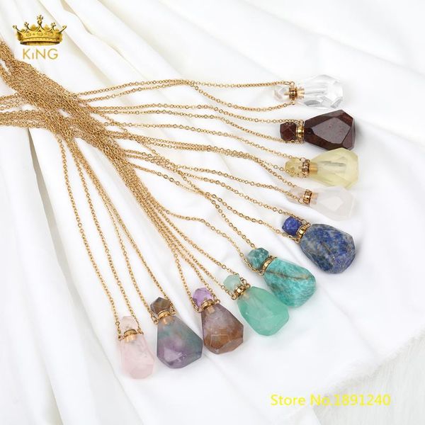 pendant necklaces natural stone perfume bottle necklace for women crystal gold chains essential oil jewelry sa-08kbcb, Silver
pendant necklaces natural stone perfume bottle necklace for women crystal gold chains essential oil jewelry sa-08kbcb, Silver