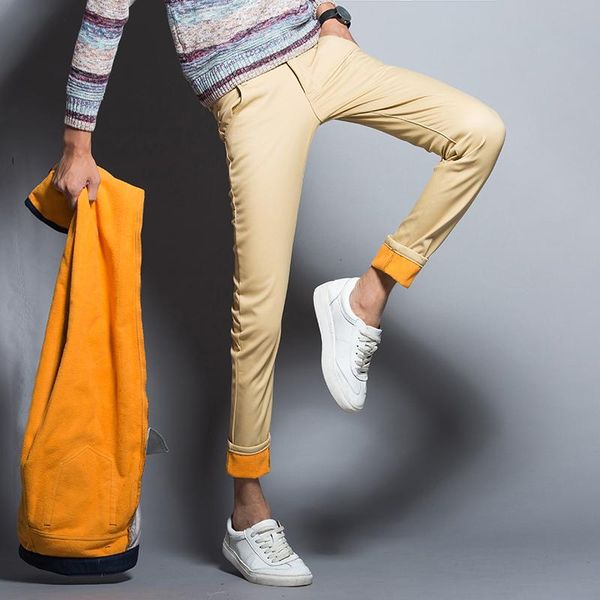 male cotton velvet warm trousers fashion solid color slim pants size 38 men's winter heavyweight full length causal, Black
male cotton velvet warm trousers fashion solid color slim pants size 38 men's winter heavyweight full length causal, Black