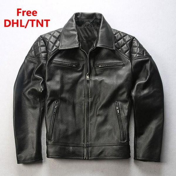 men's leather & faux 2021 genuine jacket motorcycle fashion splice soft cowhide riding biker jackets winter coats dhl fast, Black
men's leather & faux 2021 genuine jacket motorcycle fashion splice soft cowhide riding biker jackets winter coats dhl fast, Black