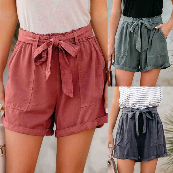 shorts spring and summer loose lace up high waist solid color urban leisure slim curled women's pants, White;black
shorts spring and summer loose lace up high waist solid color urban leisure slim curled women's pants, White;black