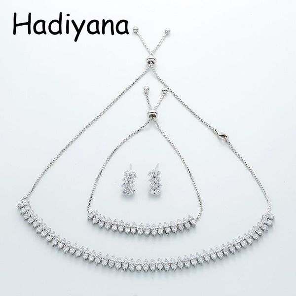earrings & necklace jewelry sets hadiyana cute round cubic zirconia elegant romantic fascinating temperament simple style tz8050 ensemble de, Silver
earrings & necklace jewelry sets hadiyana cute round cubic zirconia elegant romantic fascinating temperament simple style tz8050 ensemble de, Silver