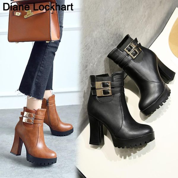 boots gray black fashion thick high heel ankle women round toe keep warm elegant platform booties ladies buckle decoration
boots gray black fashion thick high heel ankle women round toe keep warm elegant platform booties ladies buckle decoration