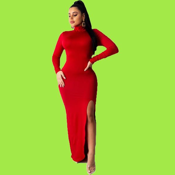 casual dresses autumn winter dress woman long sleeve sheath bodycon maxi vestido, Black;gray
casual dresses autumn winter dress woman long sleeve sheath bodycon maxi vestido, Black;gray