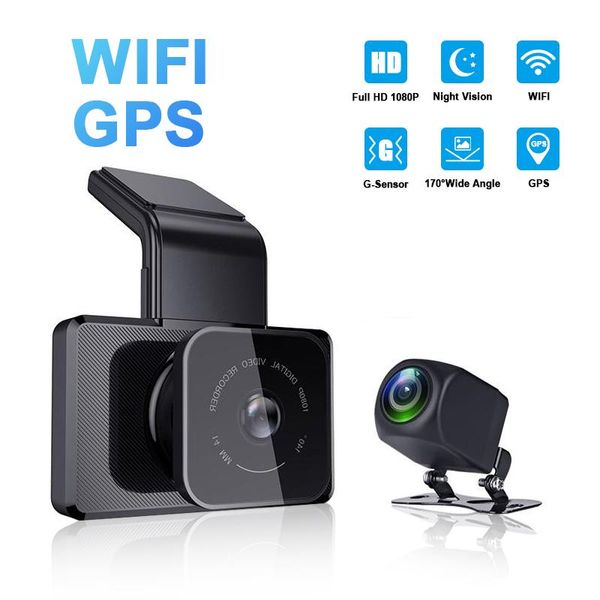 car rear view cameras& parking sensors gps dvr wifi dash cam with hd camera 1080p night vision video recorder 170 degree viewing angle dual 
car rear view cameras& parking sensors gps dvr wifi dash cam with hd camera 1080p night vision video recorder 170 degree viewing angle dual