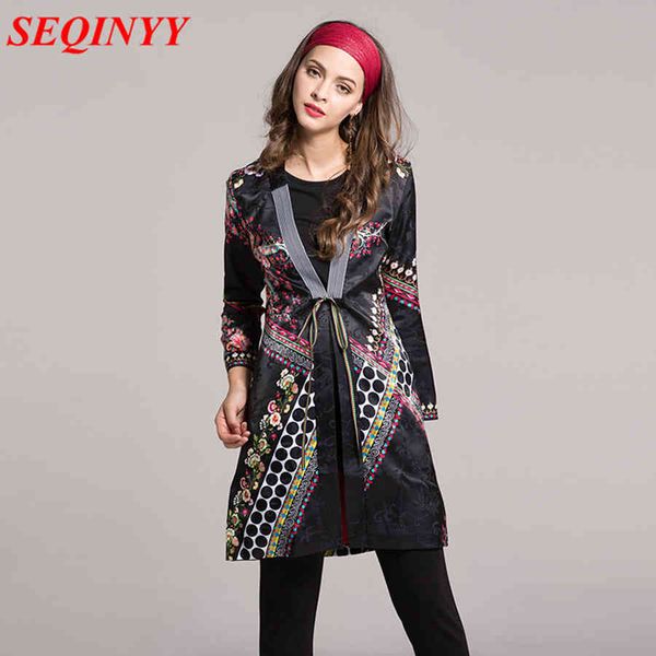 female hippie bohemian trench ethnic fashion striped shawl collar polka dot tie front ladies jacquard long coat, Black;gray
female hippie bohemian trench ethnic fashion striped shawl collar polka dot tie front ladies jacquard long coat, Black;gray