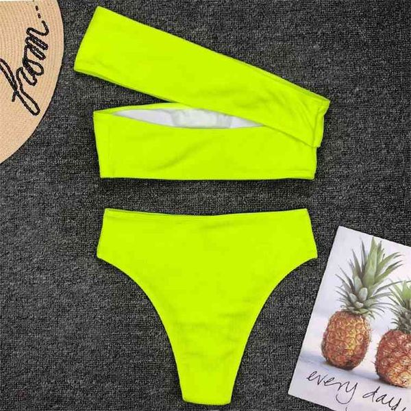 2021 neon green high waist bikini women ribbed swimsuit shoulder swimwear female bikini set brazilian bathing suit swimin
2021 neon green high waist bikini women ribbed swimsuit shoulder swimwear female bikini set brazilian bathing suit swimin