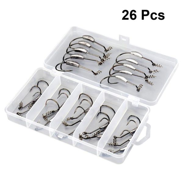in 1 soft lure fishing hooks jighead lead hook jig worm tackle accessories