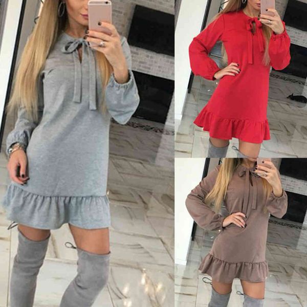 bodycon girly party with frilly club wear ruffle hem front lock hole womanhole knot fine mini long-sleeve dress, Black;gray
bodycon girly party with frilly club wear ruffle hem front lock hole womanhole knot fine mini long-sleeve dress, Black;gray