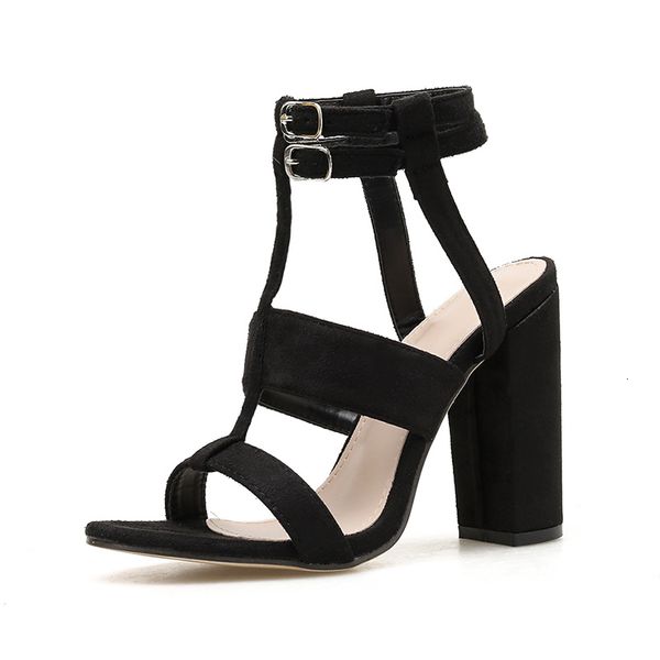 slippers black flock high heels summer sandals women fashion double buckle block heel shoes ladies party wedding 2fow
slippers black flock high heels summer sandals women fashion double buckle block heel shoes ladies party wedding 2fow