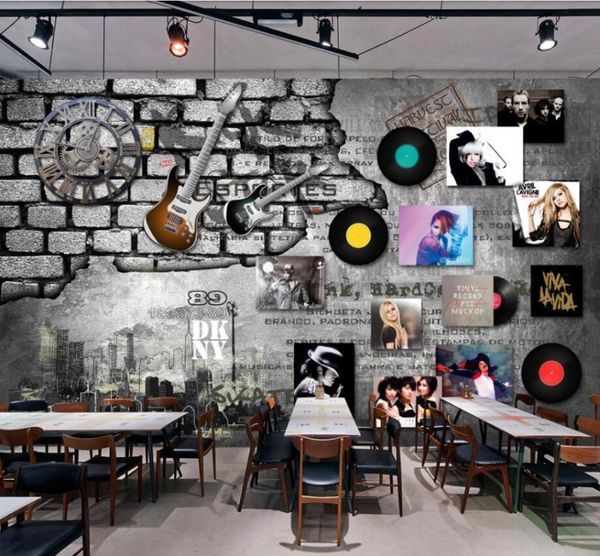 wallpapers cjsir custom 3d wall paper european retro rock music record brick clock bar background painting decoration decors
wallpapers cjsir custom 3d wall paper european retro rock music record brick clock bar background painting decoration decors