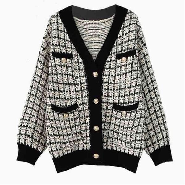 loose cozy knitting cardigan autumn winter button coat woman vintage lattice sweater warm clothes 210421, White
loose cozy knitting cardigan autumn winter button coat woman vintage lattice sweater warm clothes 210421, White