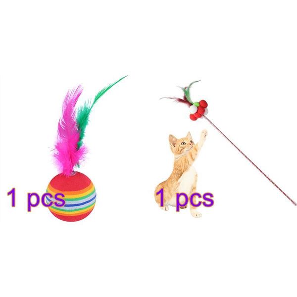 cat toys 2pcs toy christmas teaser interactive pompom faux feather wand with ball funny for cats
cat toys 2pcs toy christmas teaser interactive pompom faux feather wand with ball funny for cats