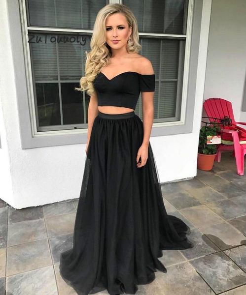 party dresses beautiful black two piece prom dress 2021 off the shoulder plus size crop long graduation vestidos de fiesta noche, White;black
party dresses beautiful black two piece prom dress 2021 off the shoulder plus size crop long graduation vestidos de fiesta noche, White;black