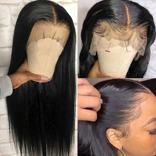 lace wigs brazilian straight front human hair 13x4 preplucked and bleached knots wig 150% density bone closure, Black;brown
lace wigs brazilian straight front human hair 13x4 preplucked and bleached knots wig 150% density bone closure, Black;brown