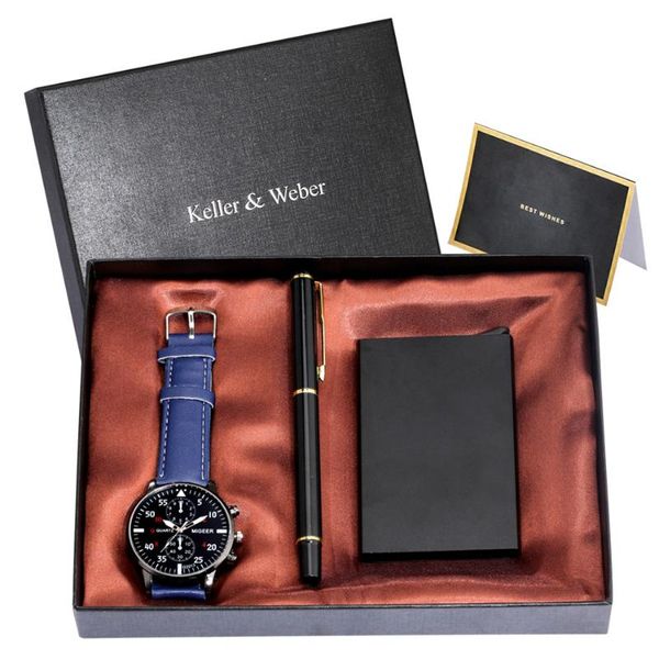 wristwatches luxury men watches quartz mens wristwatch card holder box signing pen gift sets for husband boyfriend father, Slivery;brown
wristwatches luxury men watches quartz mens wristwatch card holder box signing pen gift sets for husband boyfriend father, Slivery;brown