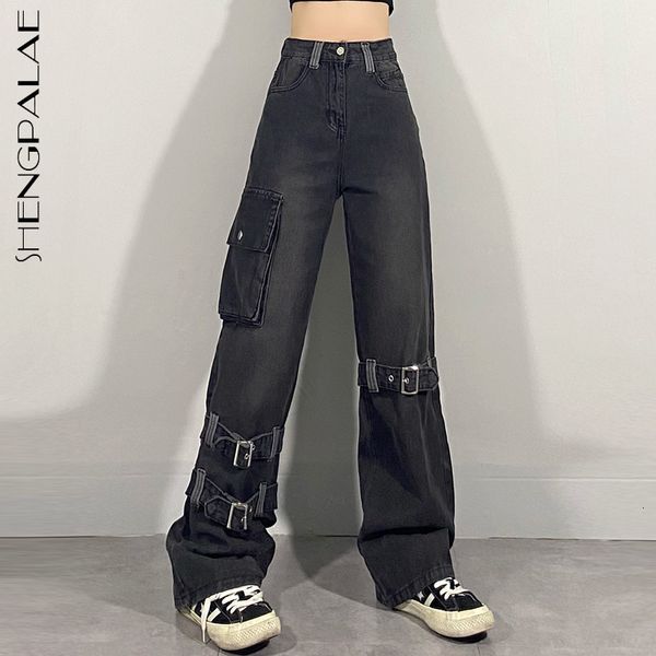 women's jeans high street zipper binding spring waist straight loose pocket denim cargo pants 5b349 q40a, Blue
women's jeans high street zipper binding spring waist straight loose pocket denim cargo pants 5b349 q40a, Blue