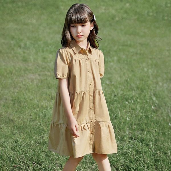 dress for girls fashion style prom wedding party gowns single breasted short sleeve mid length loose dresses children's clothing girl&#, Red;yellow
dress for girls fashion style prom wedding party gowns single breasted short sleeve mid length loose dresses children's clothing girl&#, Red;yellow