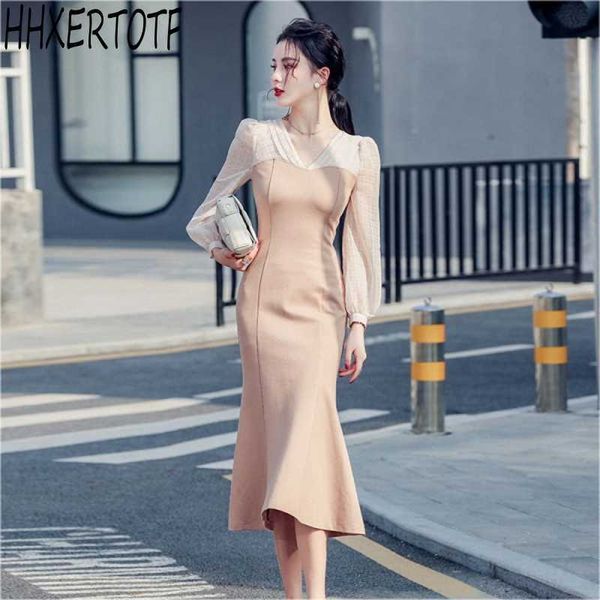 spring fashion women v collar long sleeves patchwork vestidos ruffled hip dress casual party dresses 210531, Black;gray
spring fashion women v collar long sleeves patchwork vestidos ruffled hip dress casual party dresses 210531, Black;gray