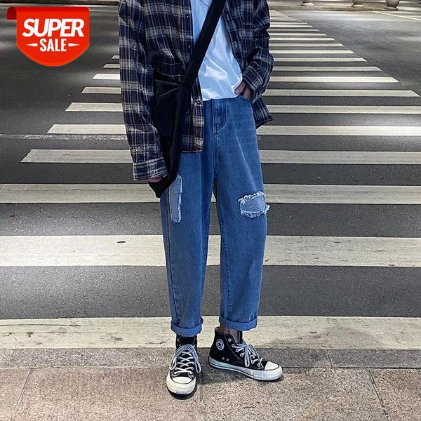 2020 men's stitching cloth design biker denim trousers loose youth fashion straight casual pants stretch slim fit jeans s-3xl #4f8m, Blue 
2020 men's stitching cloth design biker denim trousers loose youth fashion straight casual pants stretch slim fit jeans s-3xl #4f8m, Blue