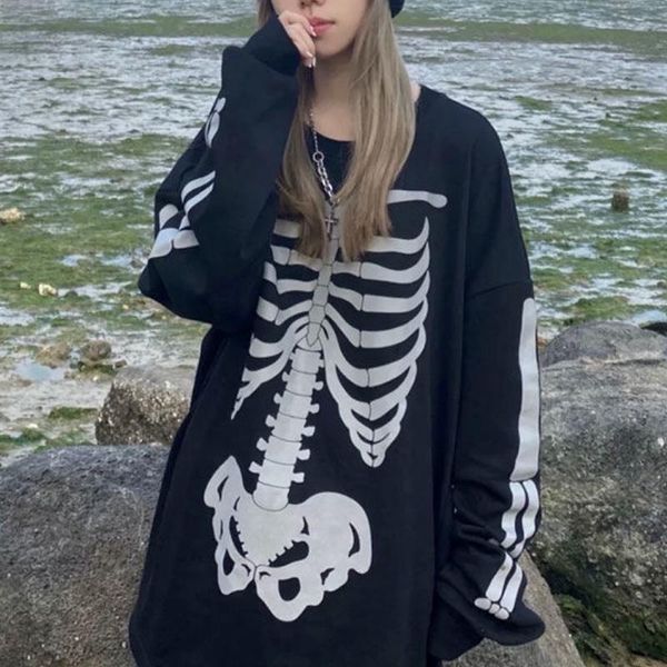 women's hoodies & sweatshirts y2k autumn skull print black oversized t-shirt harajuku graphic hip hop long sleeve tees women punk style
women's hoodies & sweatshirts y2k autumn skull print black oversized t-shirt harajuku graphic hip hop long sleeve tees women punk style