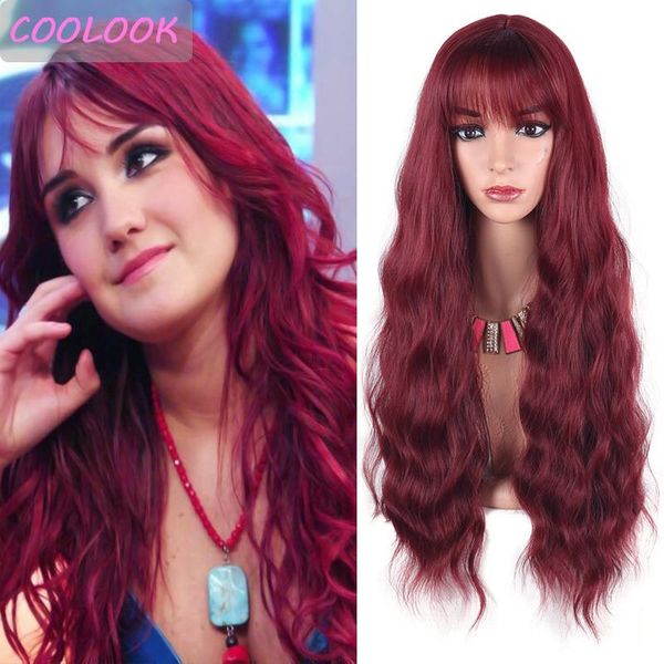 synthetic wigs 30 inch long body wave for women loose red with bangs daily cosplay pink wig heat resistant false hair, Black
synthetic wigs 30 inch long body wave for women loose red with bangs daily cosplay pink wig heat resistant false hair, Black