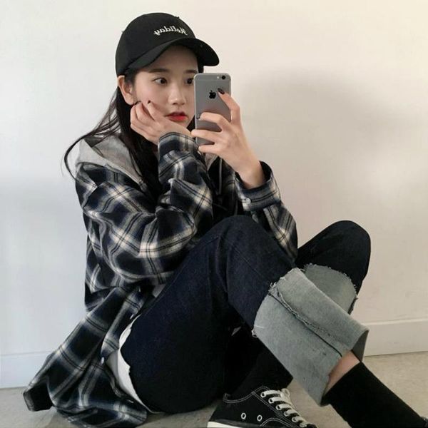 women's jackets basic women long sleeve plaid hooded lace-up patchwork womens outwear preppy-style students ulzzang casual bf fashion, Black;brown
women's jackets basic women long sleeve plaid hooded lace-up patchwork womens outwear preppy-style students ulzzang casual bf fashion, Black;brown