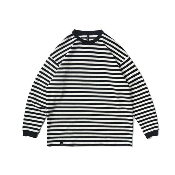 men's t-shirts striped shirt cotton long-sleeve t-shirt loose casual horizontal stripes t shirts for men clothing, White;black
men's t-shirts striped shirt cotton long-sleeve t-shirt loose casual horizontal stripes t shirts for men clothing, White;black