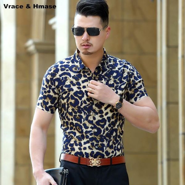 european and american style leopard printing fashion trend men shirt summer arrival cotton silk short sleeve -xxxl men's casual shirts, White;black
european and american style leopard printing fashion trend men shirt summer arrival cotton silk short sleeve -xxxl men's casual shirts, White;black