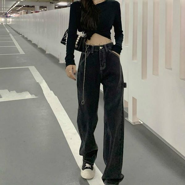 spring jeans woman high waist straight leg female pants loose black fashion baggy boyfriend jean women trousers y463 women's, Blue
spring jeans woman high waist straight leg female pants loose black fashion baggy boyfriend jean women trousers y463 women's, Blue