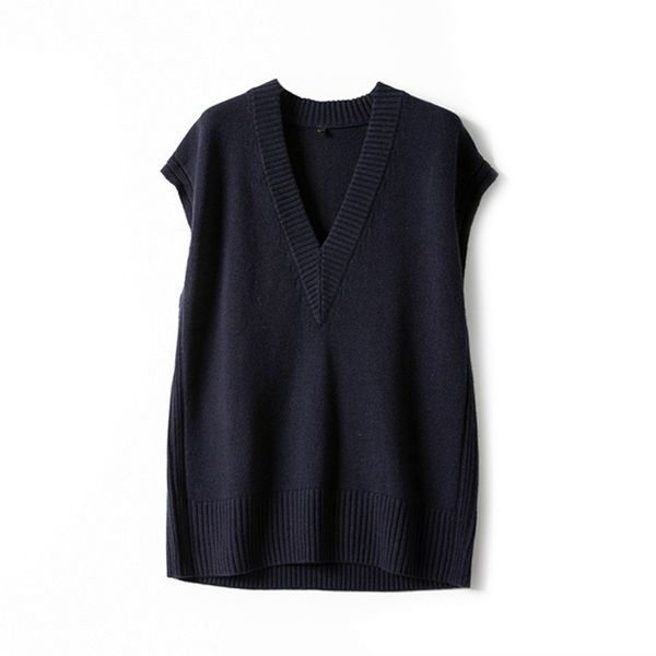 sweaters 2021 spring women vest knitwear v-neck sleeveless casual sweater jumpers, White;black
sweaters 2021 spring women vest knitwear v-neck sleeveless casual sweater jumpers, White;black