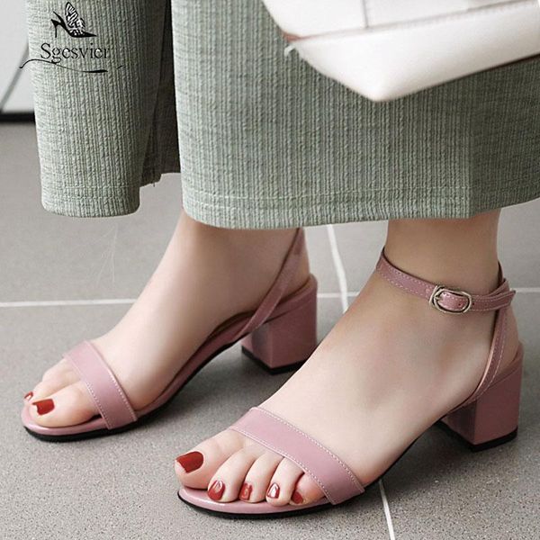 dress shoes sgesvier summer fashion pu leather women sandals concise thin strap buckle thick heels party night club woman, Black
dress shoes sgesvier summer fashion pu leather women sandals concise thin strap buckle thick heels party night club woman, Black