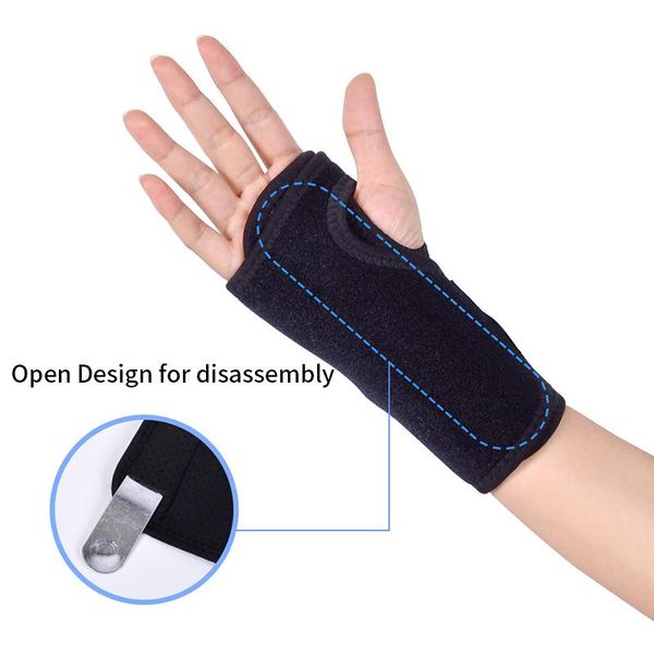 wrist support sports guard palm steel plate detachable hand rest fixed outdoor equipment, Black;red
wrist support sports guard palm steel plate detachable hand rest fixed outdoor equipment, Black;red