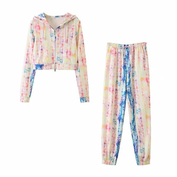 summer women two piece set tie-dye zip up jogging suit hoodie sweatshirt & pants trousers elastic waist jogging femme 210420, White
summer women two piece set tie-dye zip up jogging suit hoodie sweatshirt & pants trousers elastic waist jogging femme 210420, White