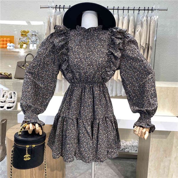 dresses niche design gentle temperament dress floral female dressed faerie to-word mori, Black;gray
dresses niche design gentle temperament dress floral female dressed faerie to-word mori, Black;gray