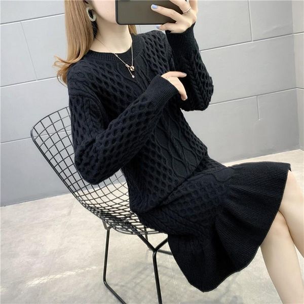 casual dresses winter thick women's sweater dress women knitted long twist female knitwear soft vestidos 2021 high quality, Black;gray
casual dresses winter thick women's sweater dress women knitted long twist female knitwear soft vestidos 2021 high quality, Black;gray