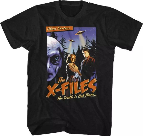 the x files old movie poster t shirt mens licensed tv show alien ufo retro black, White;black
the x files old movie poster t shirt mens licensed tv show alien ufo retro black, White;black