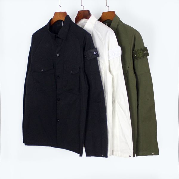 stone pirates 21fw compass sign shirt jacket men's spring and autumn thin phantom series solid color functional style coat, Black;brown
stone pirates 21fw compass sign shirt jacket men's spring and autumn thin phantom series solid color functional style coat, Black;brown