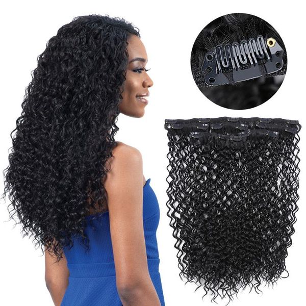 synthetic wigs curly clip in hair 7pcs/lot full head organic fake pieces for women high temperature fiber corn wave, Black
synthetic wigs curly clip in hair 7pcs/lot full head organic fake pieces for women high temperature fiber corn wave, Black