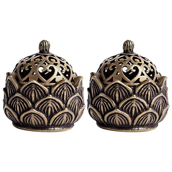 fragrance lamps 2 pcs decorative incense burner copper incenser holder censer deskornament
fragrance lamps 2 pcs decorative incense burner copper incenser holder censer deskornament