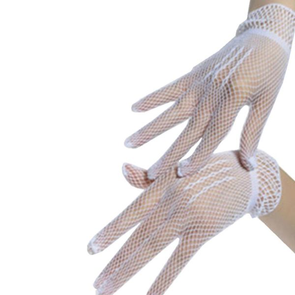children's mittens full finger fishnet gloves dancing prom ceremony performance or dance, White
children's mittens full finger fishnet gloves dancing prom ceremony performance or dance, White