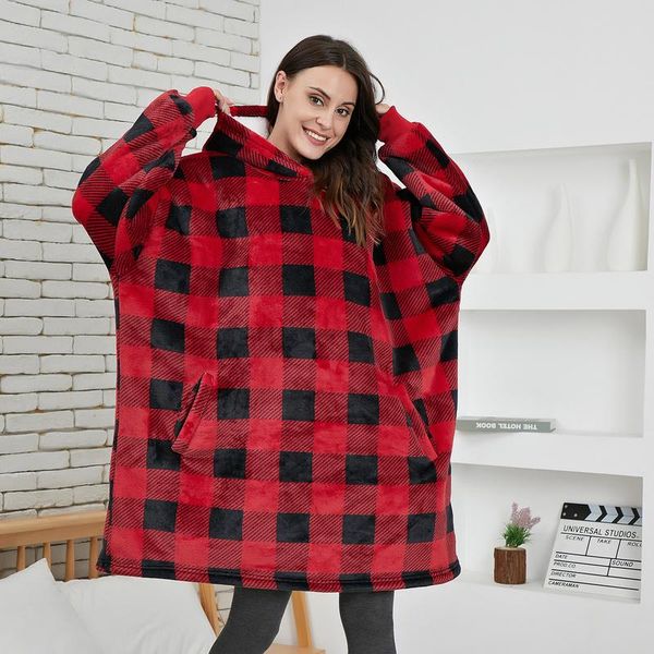 men's hoodies & sweatshirts plaid oversized hoodie men sweatshirt winter fleece warm sherpa blanket with sleeves giant wearable, Black
men's hoodies & sweatshirts plaid oversized hoodie men sweatshirt winter fleece warm sherpa blanket with sleeves giant wearable, Black