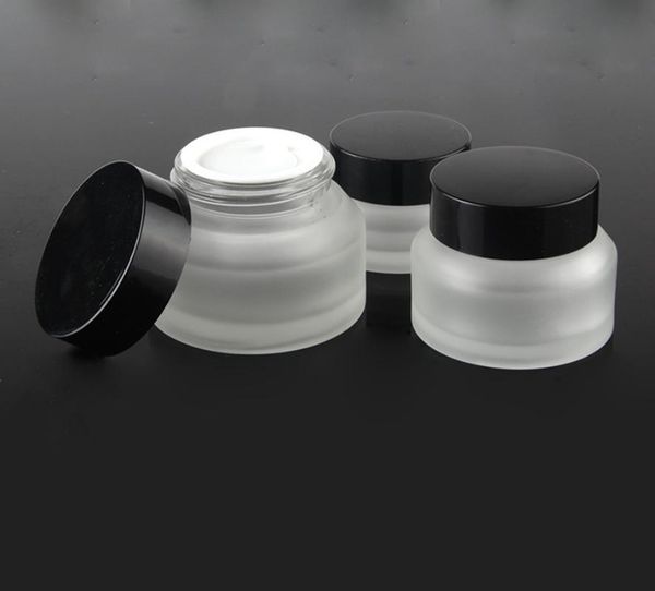 storage bottles & jars glass empty clear frosted body cream container with black lid,50 ml jar
storage bottles & jars glass empty clear frosted body cream container with black lid,50 ml jar