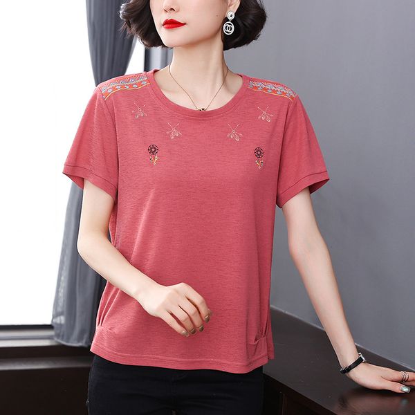 women's t-shirt shintimes embroidery cartoon 2021 summer t women korean fashion woman clothes short sleeve tee femme tn99, White
women's t-shirt shintimes embroidery cartoon 2021 summer t women korean fashion woman clothes short sleeve tee femme tn99, White