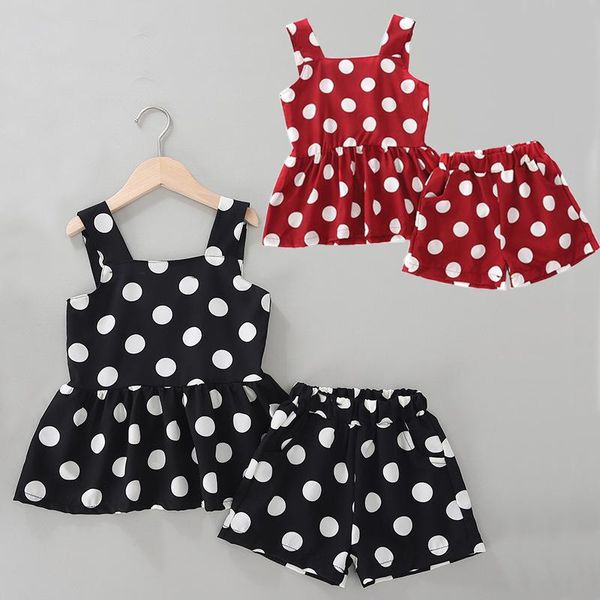 clothing sets fashion children girls clothes summer chiffon dot design sleeveless dress+shorts pants 2pcs kids sports tracksuit baby a403, White
clothing sets fashion children girls clothes summer chiffon dot design sleeveless dress+shorts pants 2pcs kids sports tracksuit baby a403, White