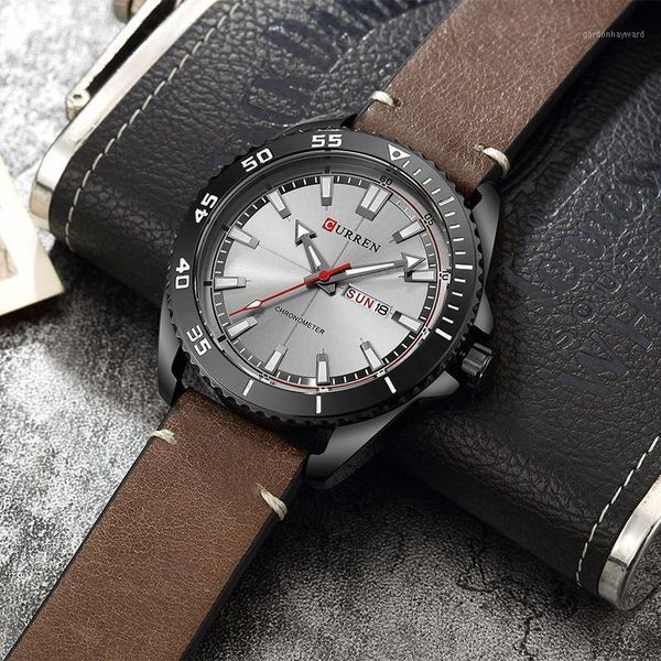 mens watches quartz watch men casual leather military waterproof sport wrist masculino wristwatches, Slivery;brown
mens watches quartz watch men casual leather military waterproof sport wrist masculino wristwatches, Slivery;brown