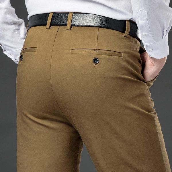 men's pants 98% cotton 2021 autumn and winter brand straight loose stretch trousers classic style business casual, Black
men's pants 98% cotton 2021 autumn and winter brand straight loose stretch trousers classic style business casual, Black