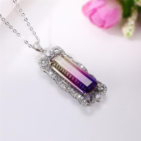 pendant necklaces huitan luxury lady's necklace with big colored cubic zircon for party wedding anniversary gift good quality fashion j, Silver
pendant necklaces huitan luxury lady's necklace with big colored cubic zircon for party wedding anniversary gift good quality fashion j, Silver