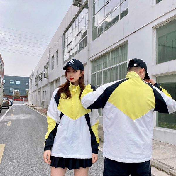 men's jackets summer color match contrast sewing couples outdoor sports fitness running jacket, Black;brown
men's jackets summer color match contrast sewing couples outdoor sports fitness running jacket, Black;brown